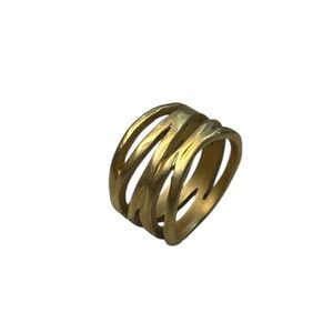 Premier Designs | Down To The Wire In Matte Gold Tone Size 6